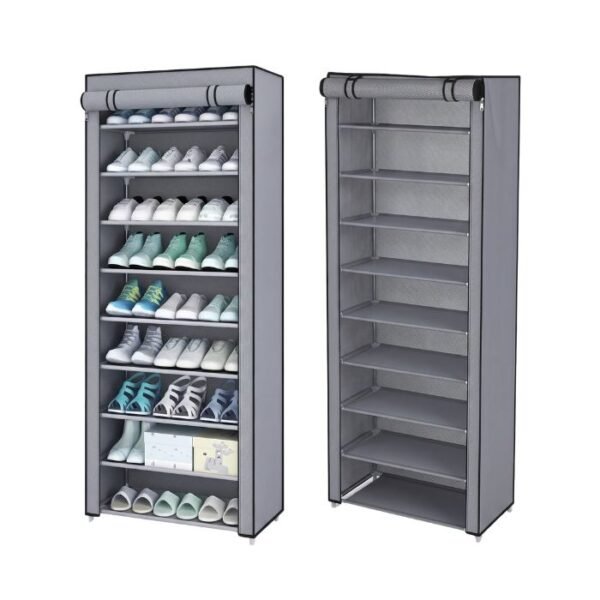 Organizador De Zapatos 10 Niveles - Gris
