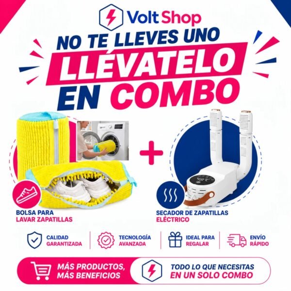 Secador de zapatillas y bolsa para lavar
